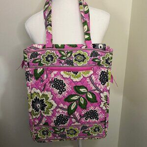 Vera Bradley Laptop Travel Tote Priscilla Pink.